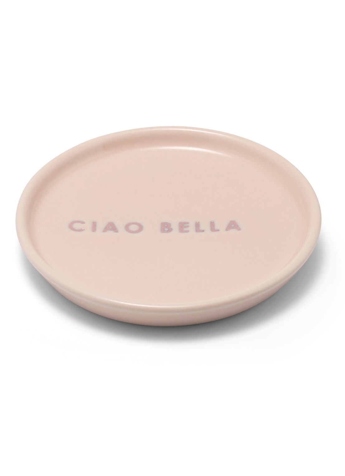 Vondels Ciao Bella gebaksbordje 8,5 cm - voorkant roze