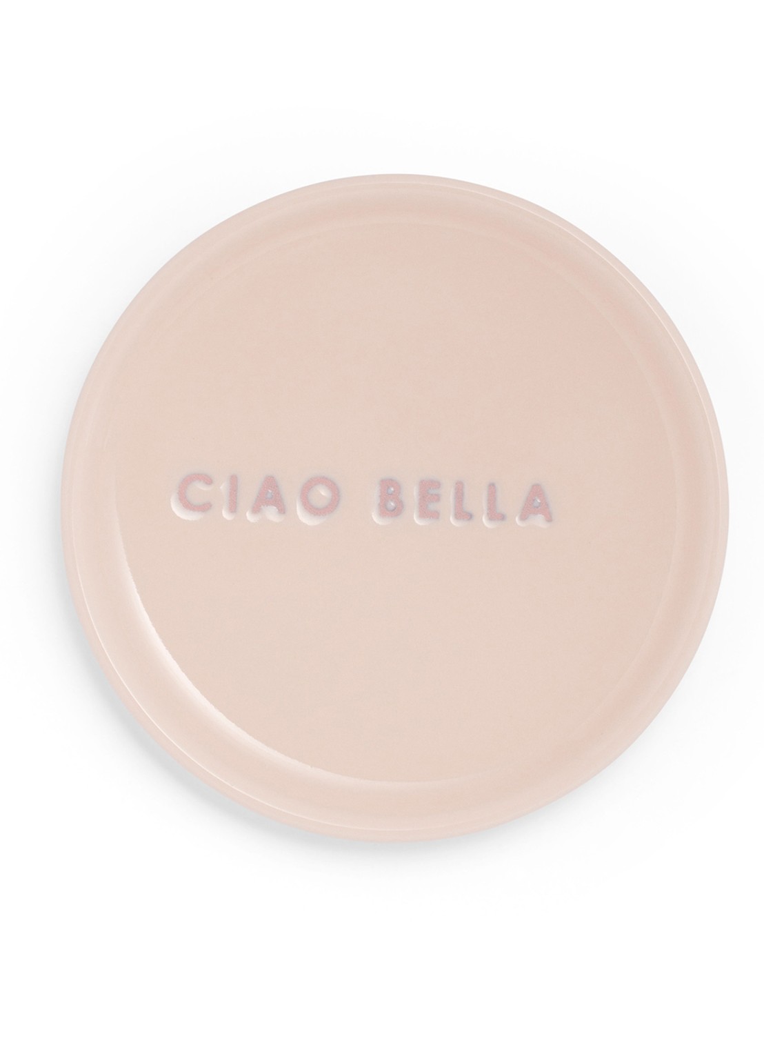 Vondels Ciao Bella gebaksbordje 8,5 cm - voorkant 2 roze