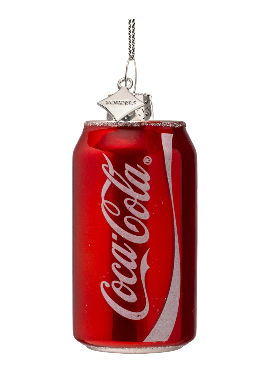 Vondels Coca Cola kersthanger 8 cm - voorkant 3 rood