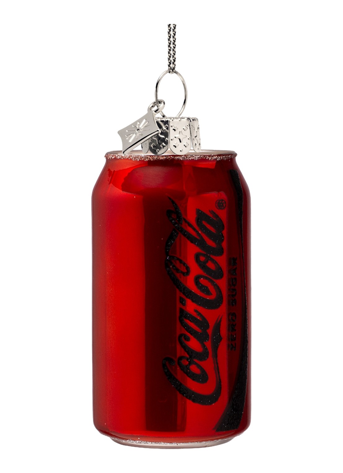 Vondels Coca Cola Zero blik 8 cm - achterkant 2 donkerrood