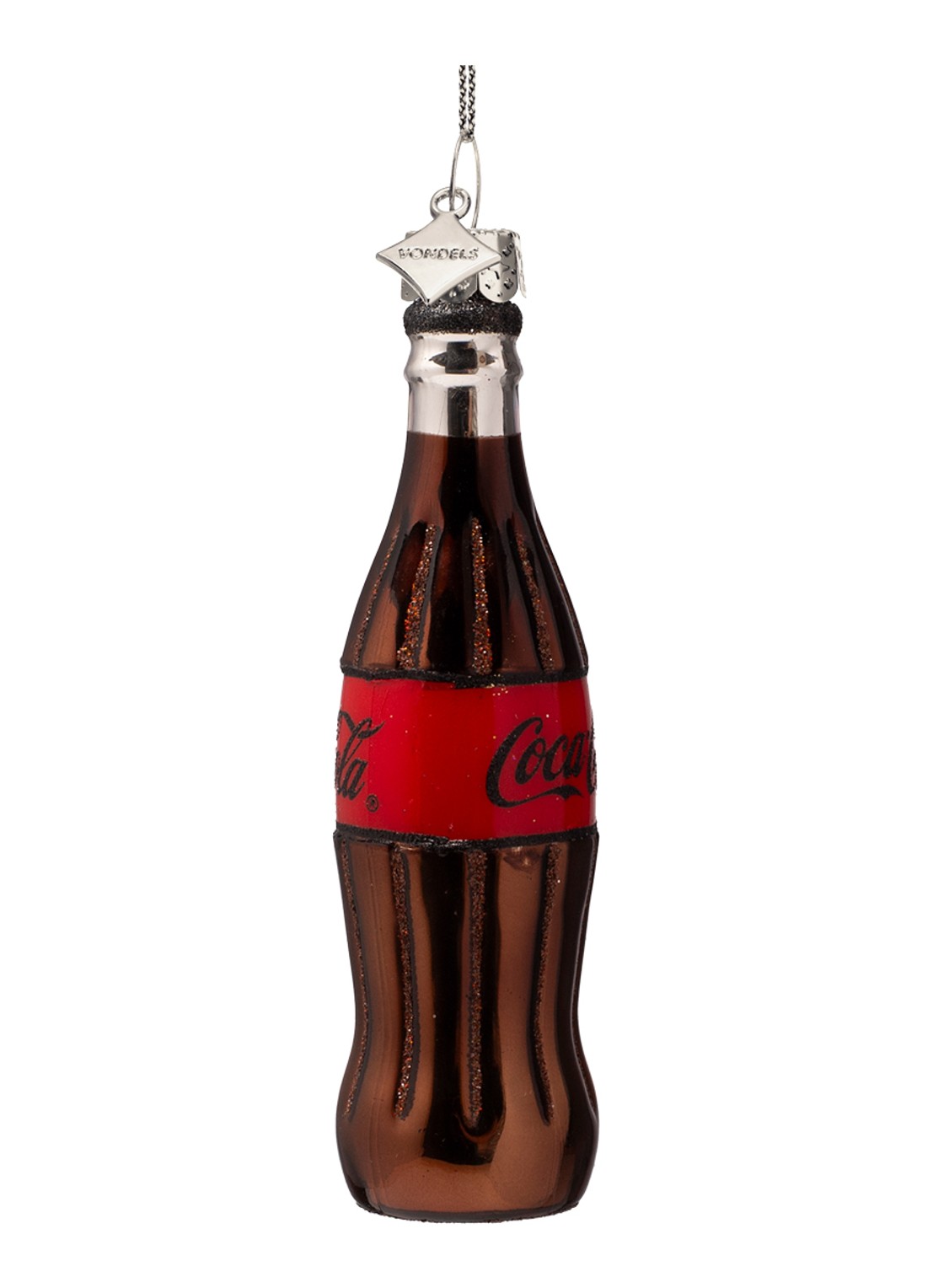 Vondels Coca Cola Zero kersthanger 12 cm - voorkant 4 bruin