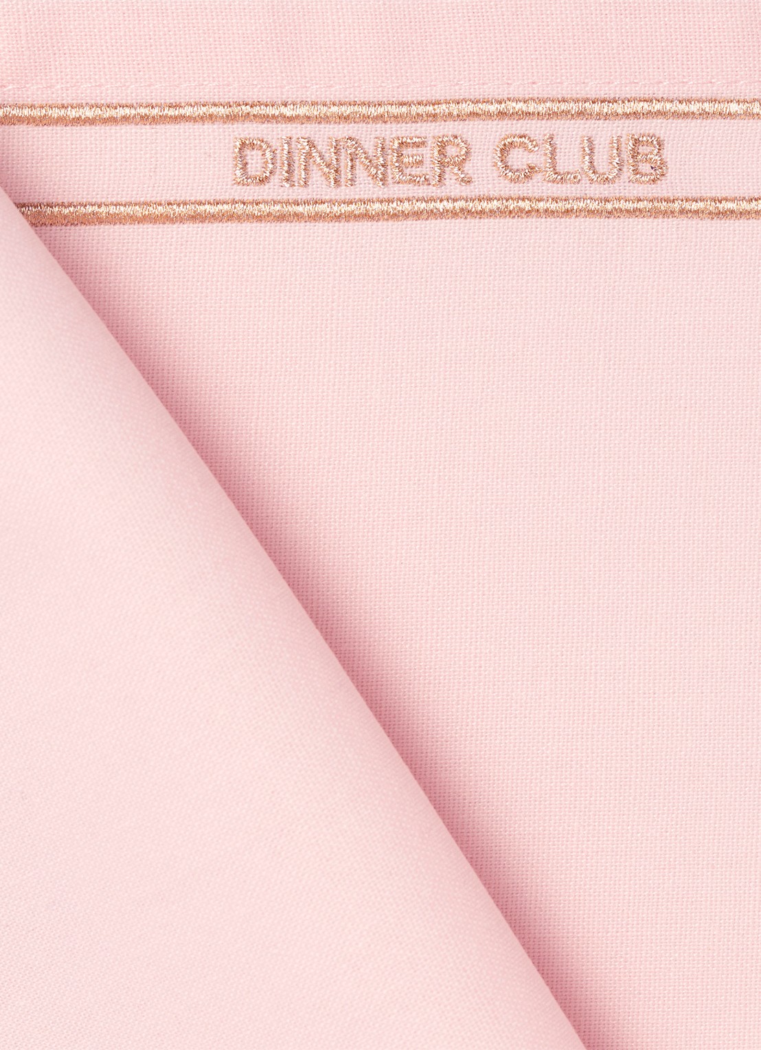Vondels Dinner Club placemat 42 x 32 cm set van 2 - voorkant 2 roze