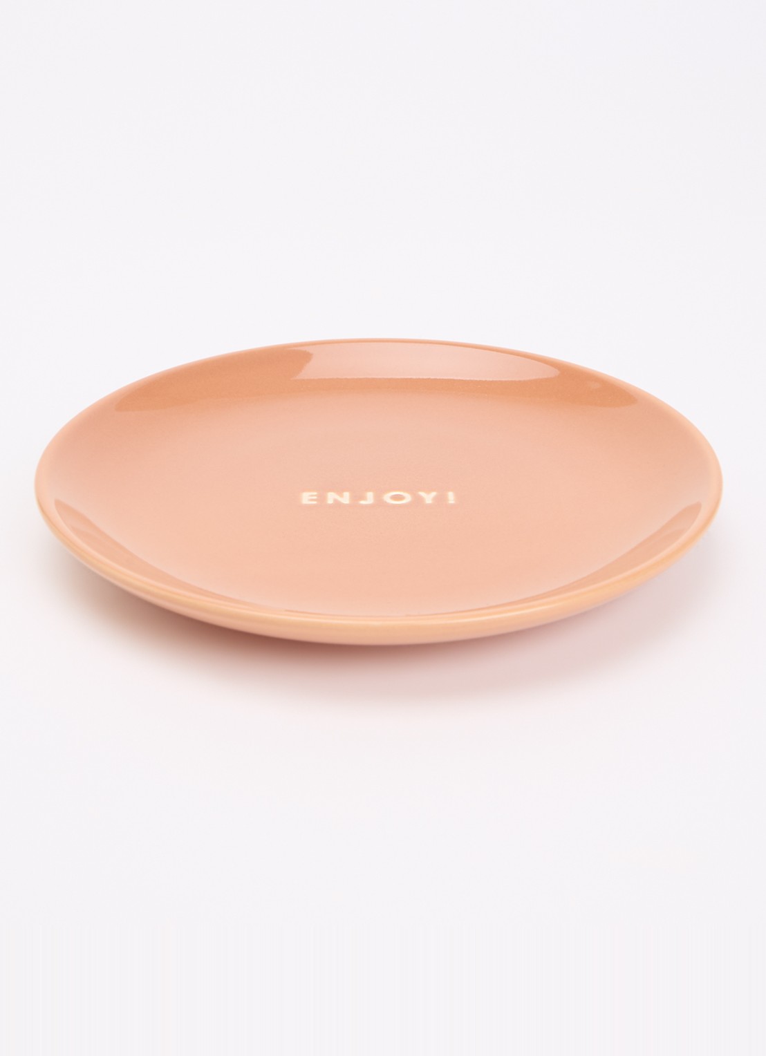 Vondels Enjoy! ontbijtbord 16 cm - voorkant 2 roestbruin