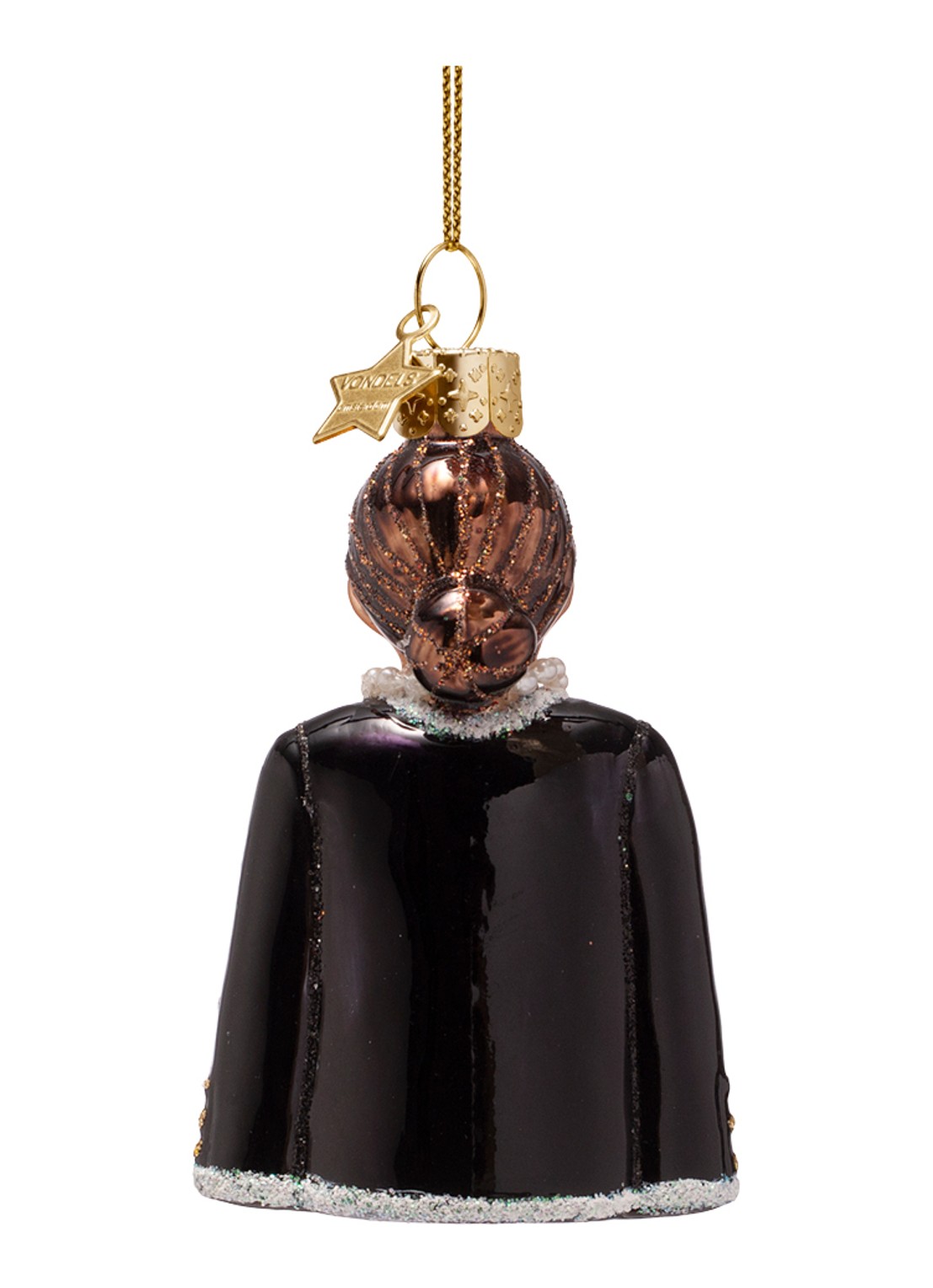 Vondels Fashion dame 8,5 cm - achterkant zwart