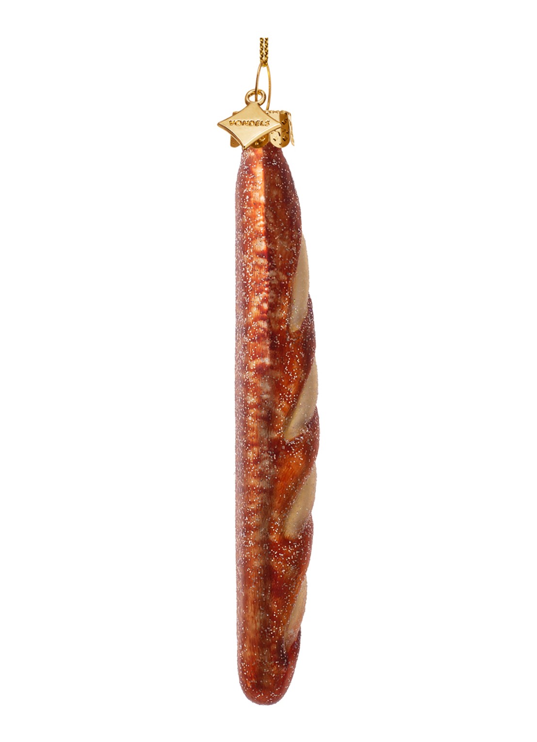 Vondels Franse Baguette kersthanger 15,5 cm - detail 3 bruin