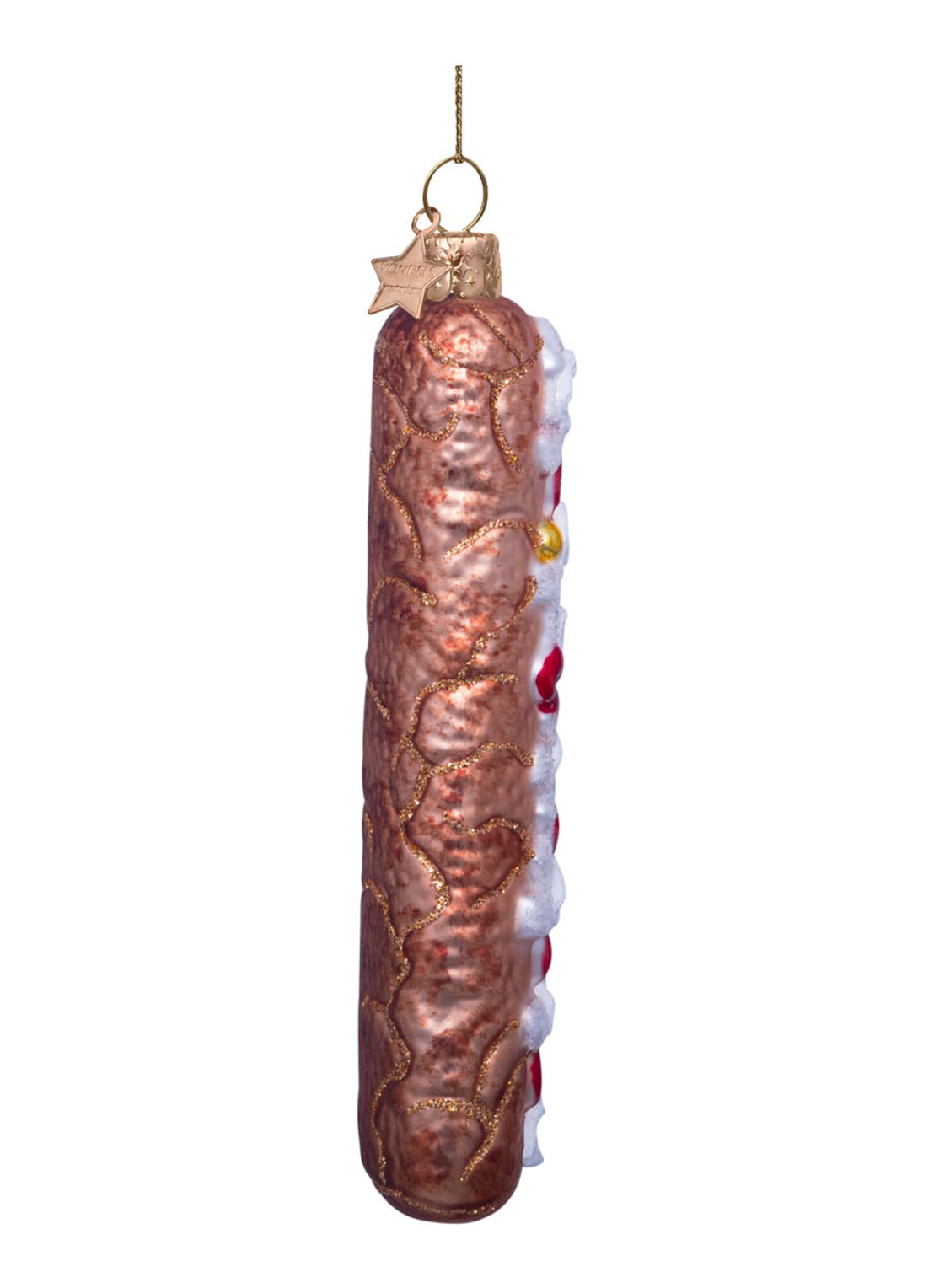 Vondels Frikandel Speciaal kersthanger 10 cm - detail 2 multicolor