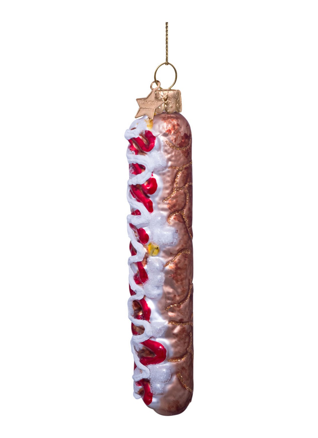 Vondels Frikandel Speciaal kersthanger 10 cm - detail 3 multicolor
