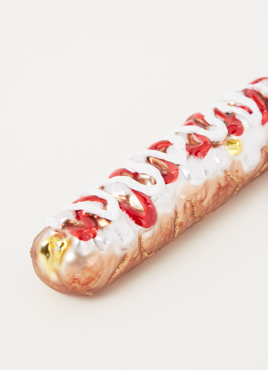 Vondels Frikandel Speciaal kersthanger 3,5 cm - detail 3 bruin