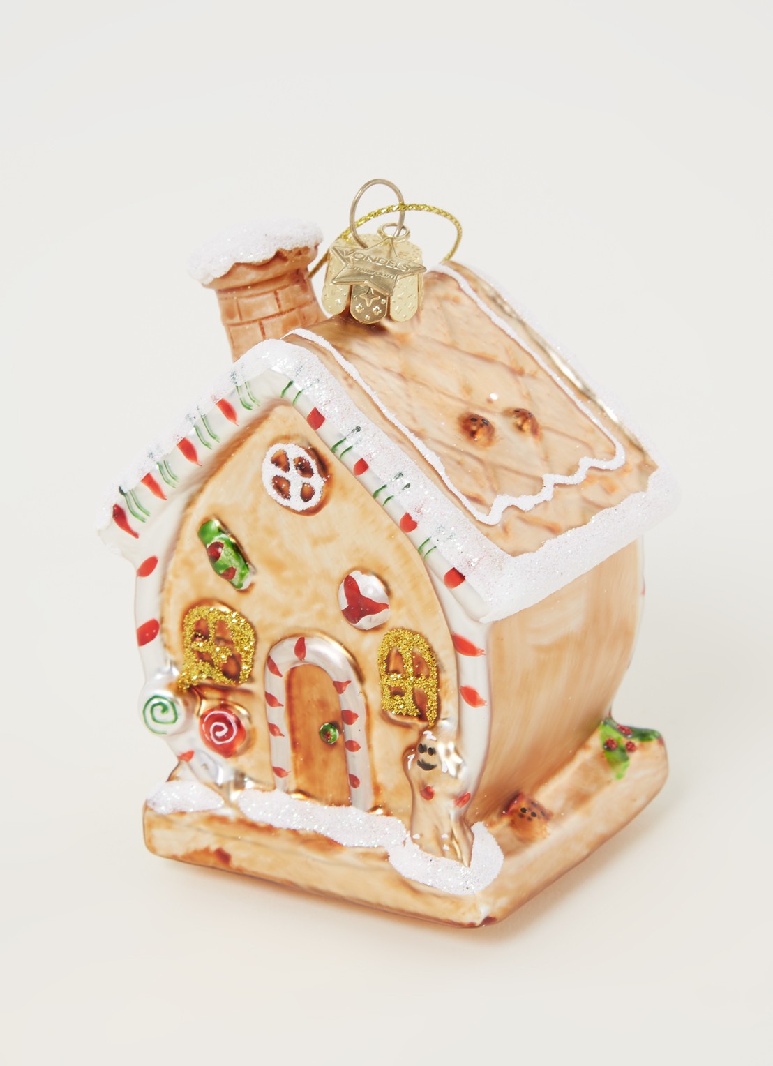 Vondels Gingerbread House kersthanger 9,5 cm - detail orange