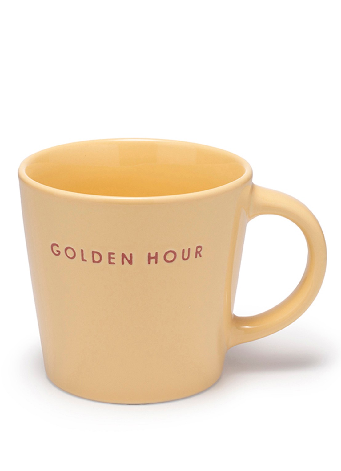 Vondels Golden Hour kopje 25 cl - voorkant geel
