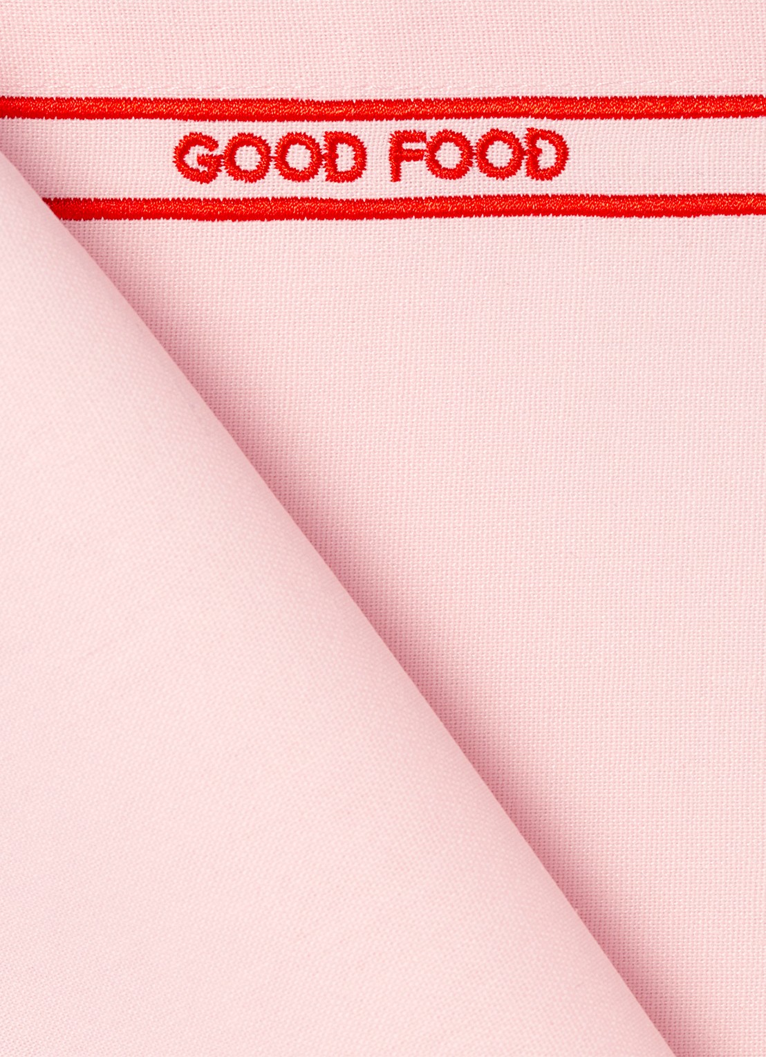 Vondels Good Food placemat 42 x 32 cm set van 2 - voorkant 3 roze