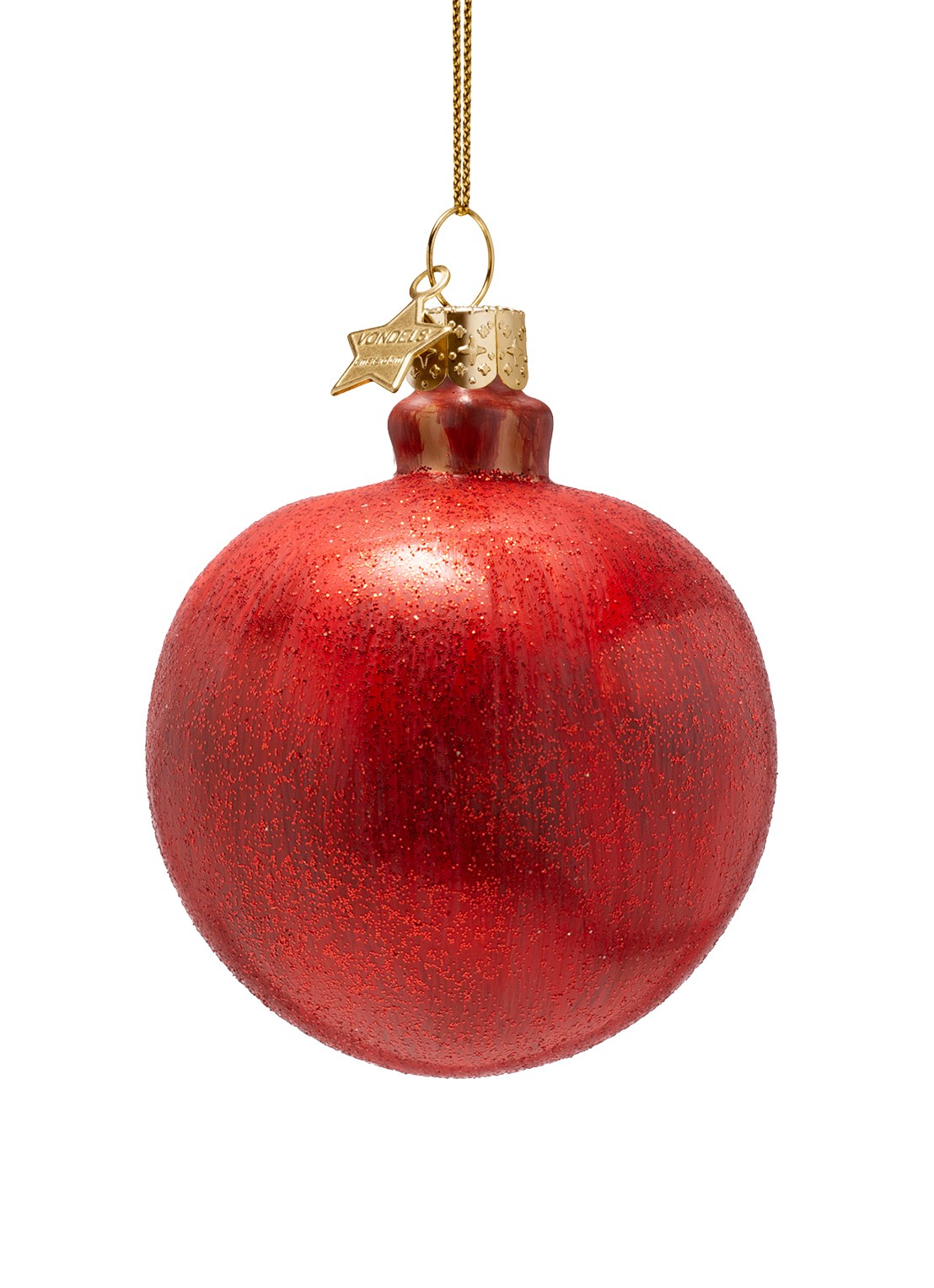 Vondels Granaatappel kersthanger 8 cm - detail rood