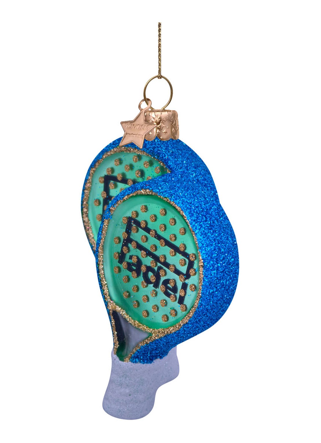 Vondels green padel racket H9cm - detail 2 multicolor