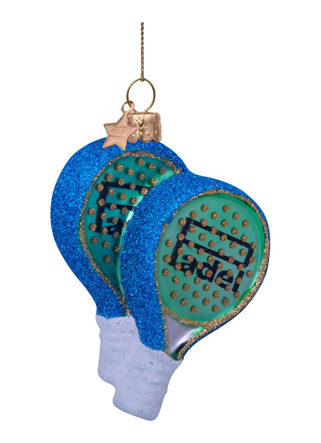 Vondels green padel racket H9cm - detail 3 multicolor