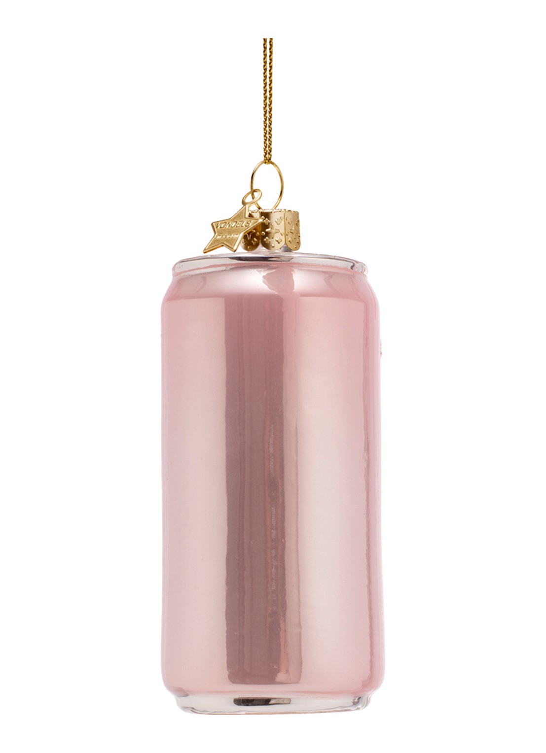 Vondels Hard Seltzer Raspberry kersthanger 9 cm - achterkant 2 roze