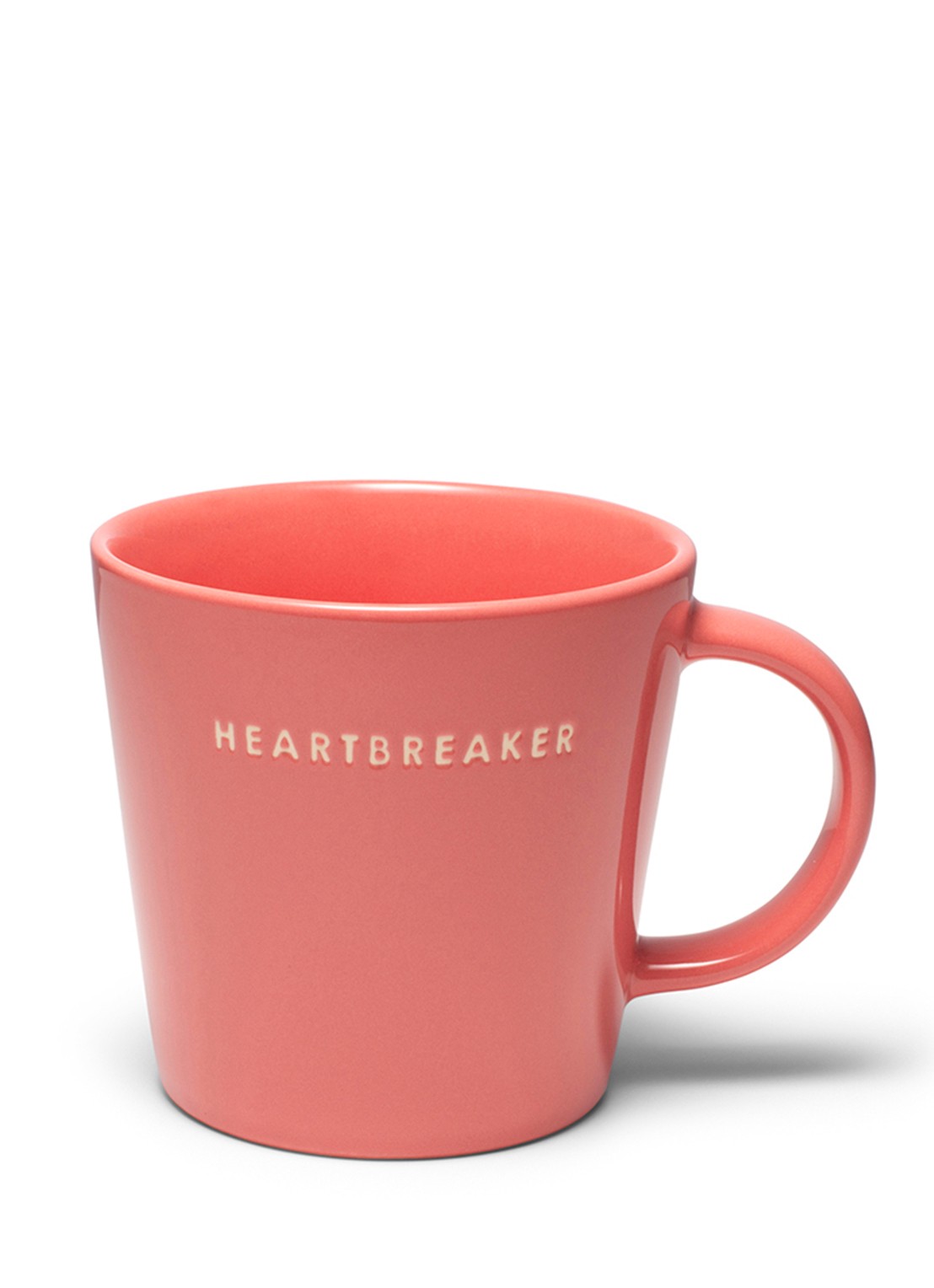 Vondels Heartbreaker mok 35 cl - voorkant koraal