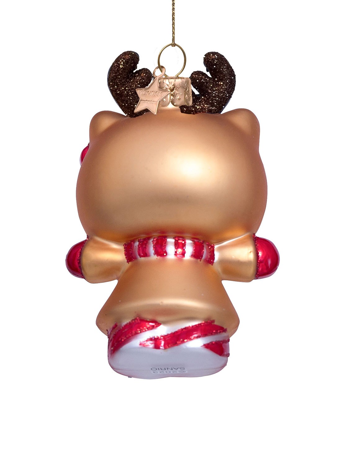 Vondels Hello Kitty rendier 10 cm - detail 5 goud