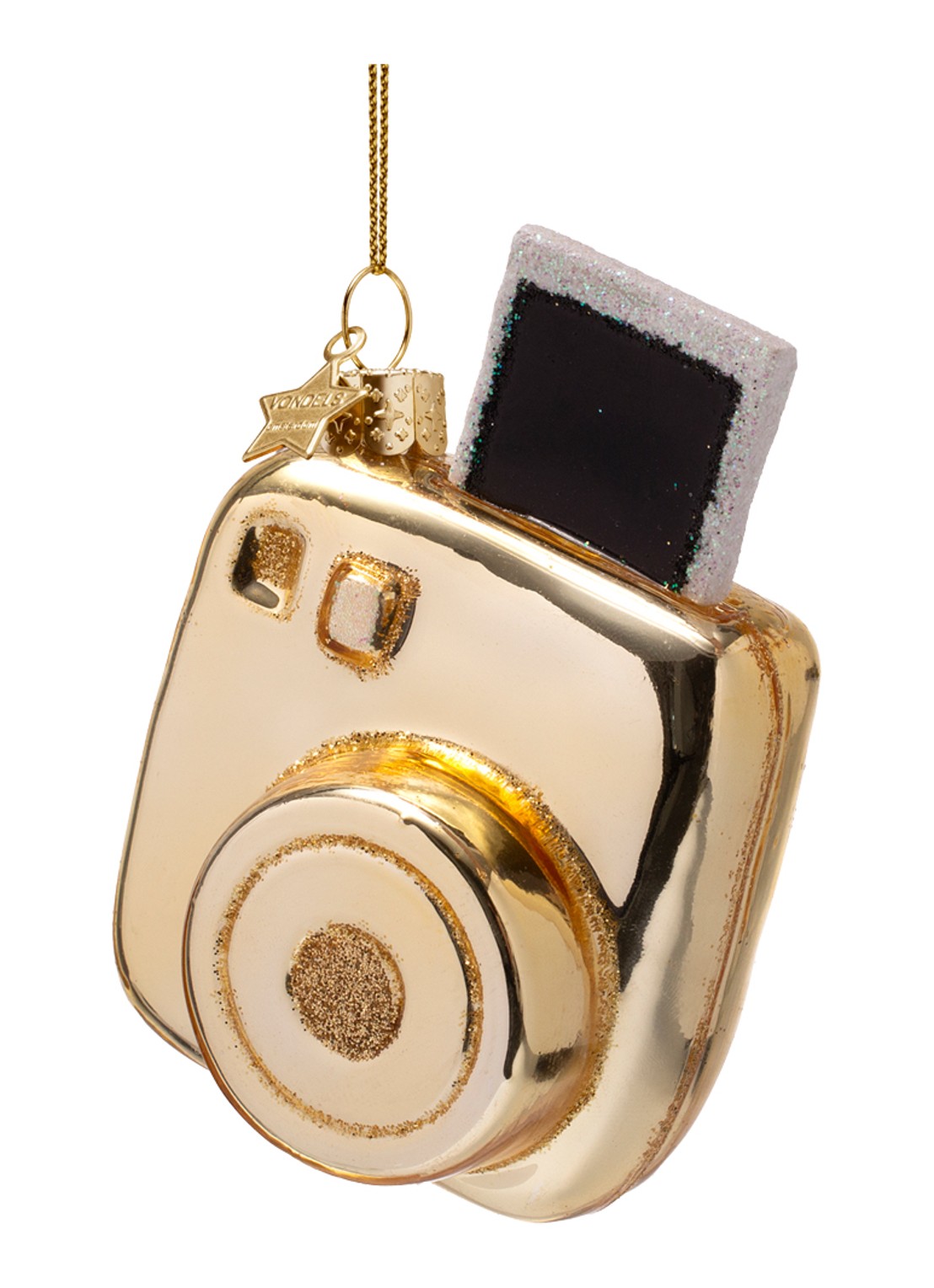 Vondels  Instant fotocamera kersthanger 9,5 cm - detail 4 goud