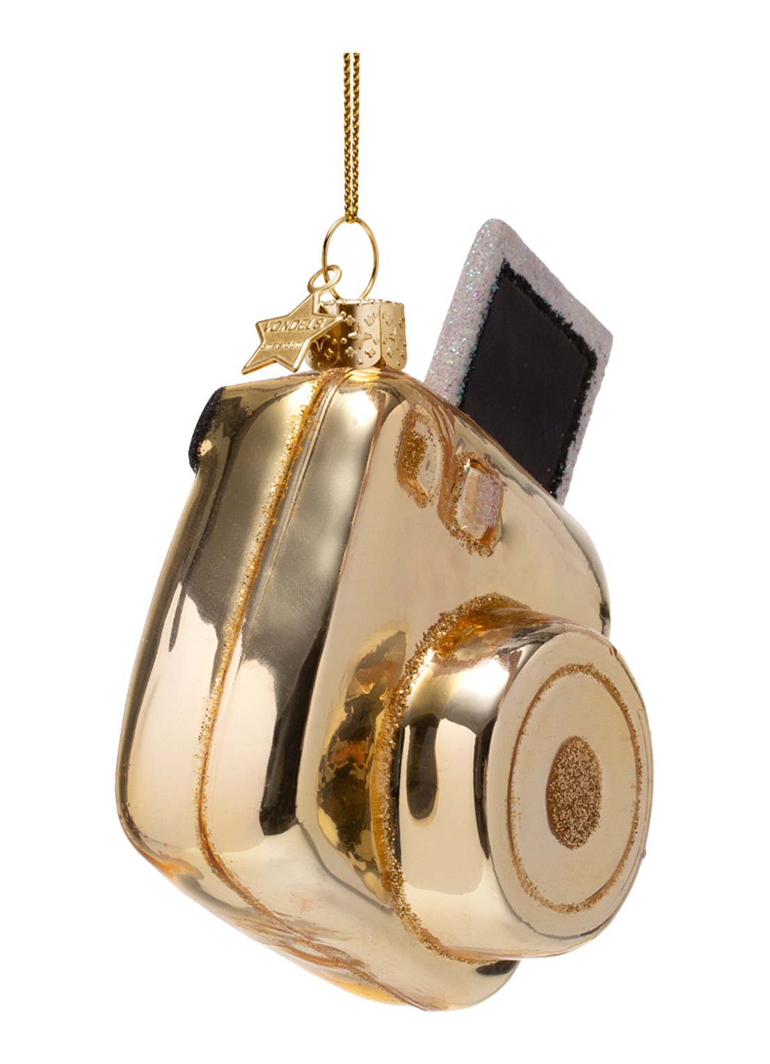 Vondels  Instant fotocamera kersthanger 9,5 cm - detail 5 goud