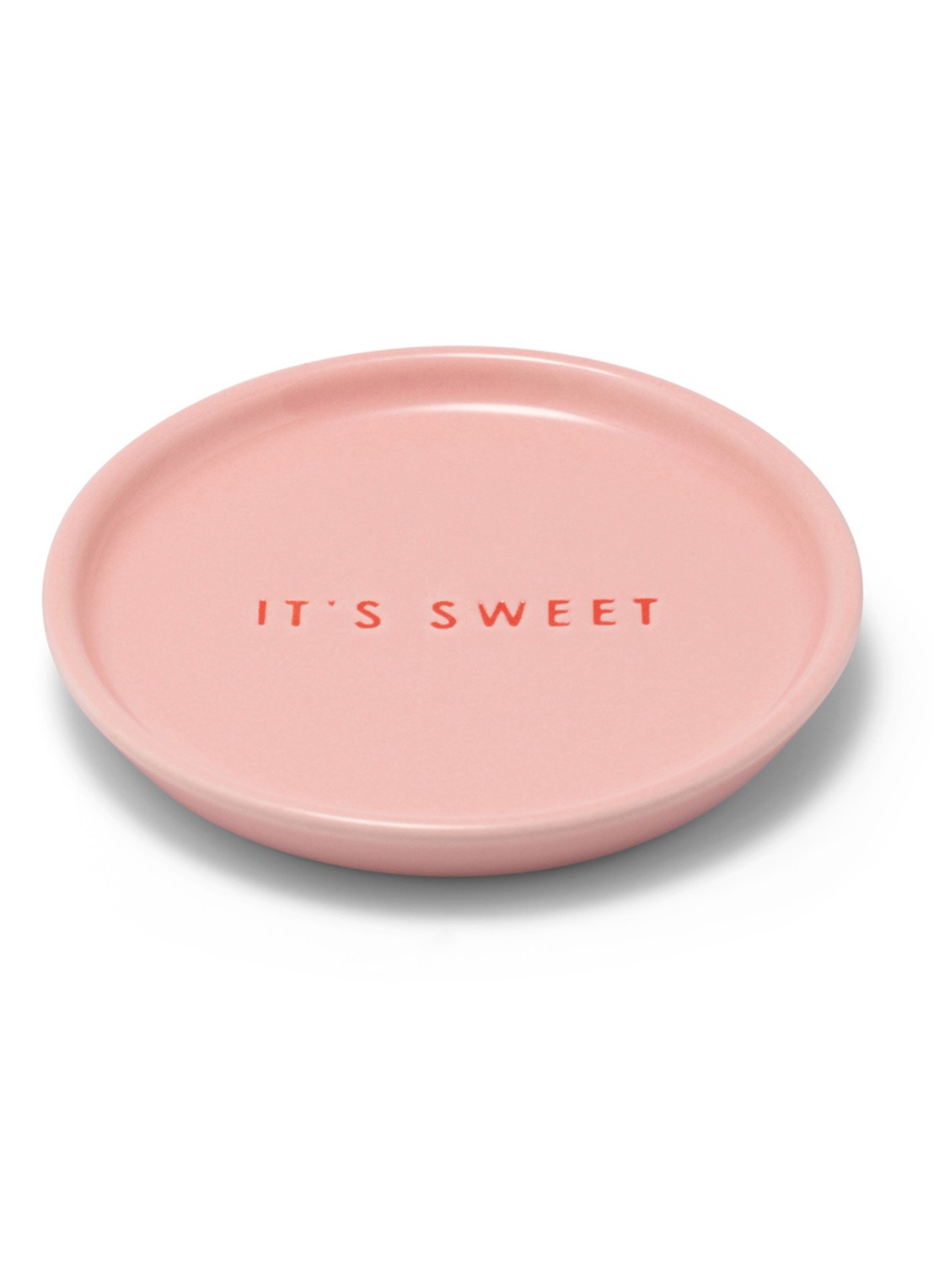 Vondels It's Sweet gebaksbordje 8,5 cm - voorkant roze