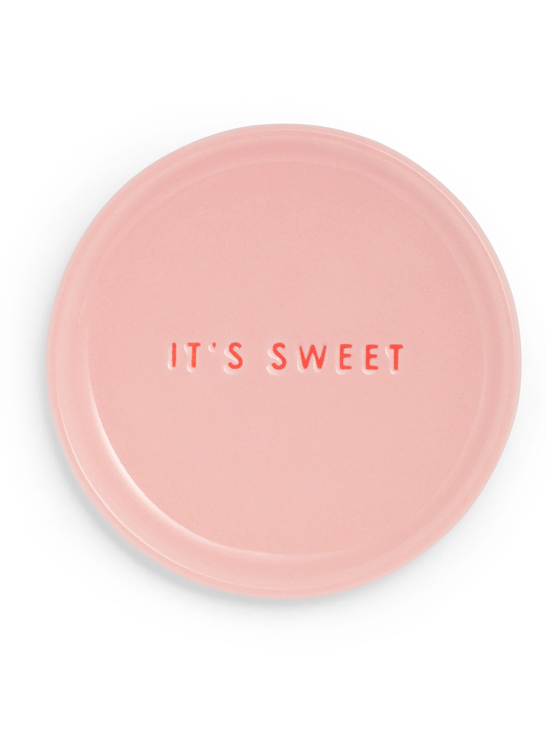 Vondels It's Sweet gebaksbordje 8,5 cm - voorkant 2 roze