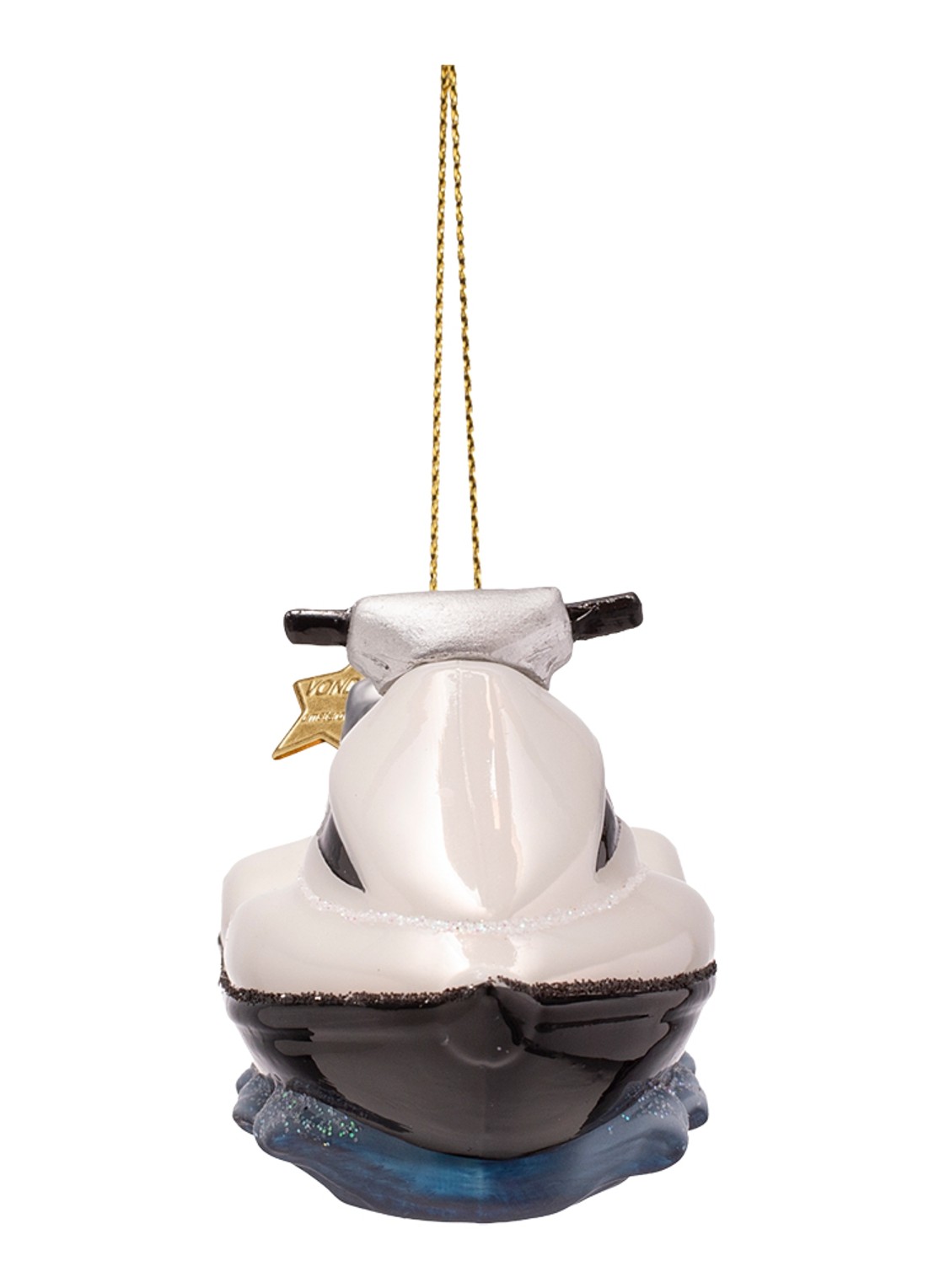 Vondels Jetski kersthanger 5,5 cm - achterkant 3 wit