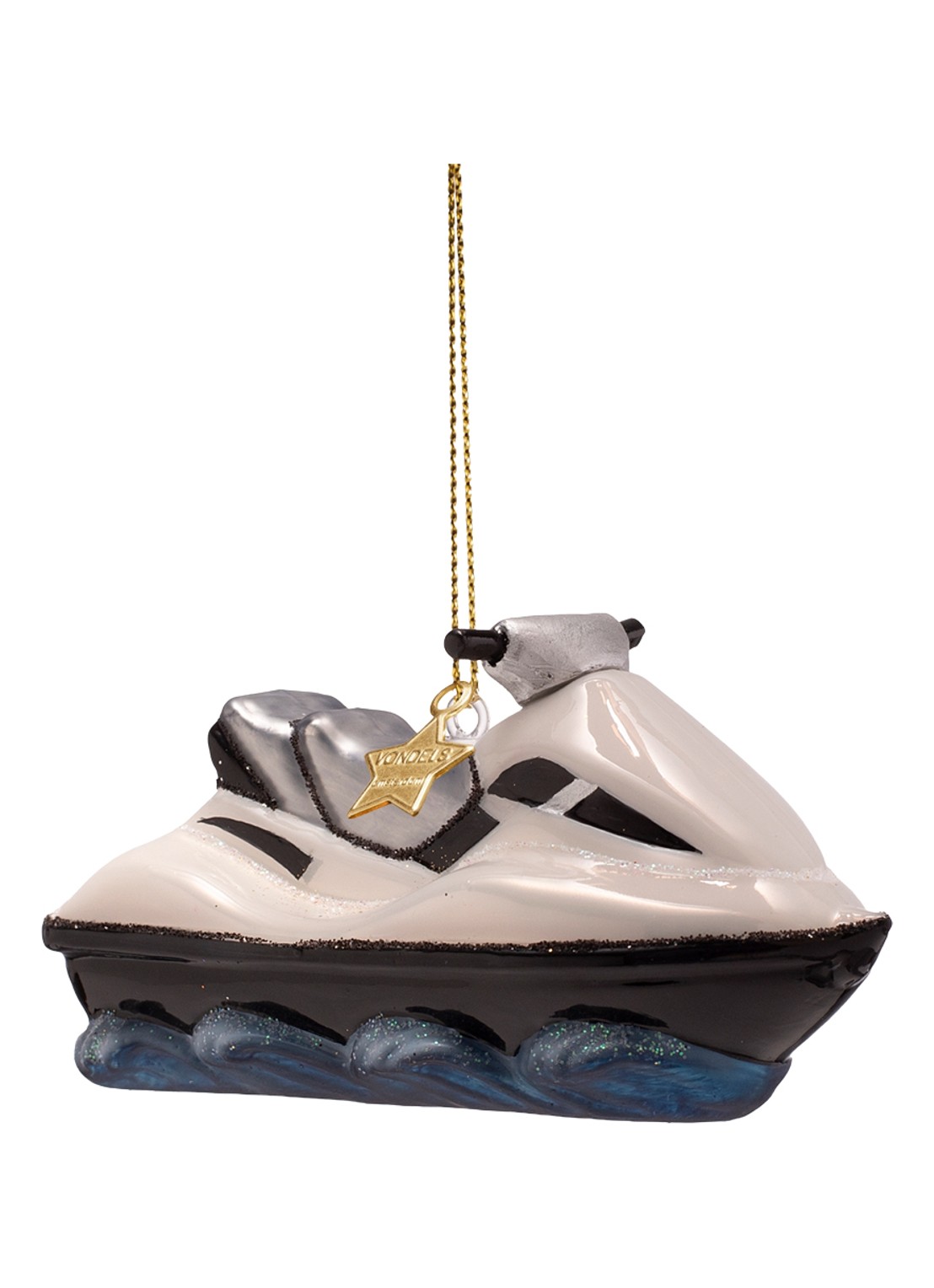 Vondels Jetski kersthanger 5,5 cm - detail 4 wit