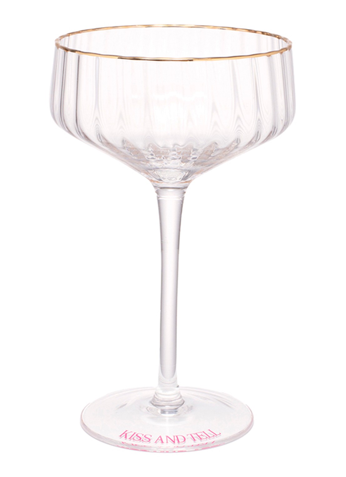 Vondels Kiss and Tell cocktailglas - voorkant 2 transparant