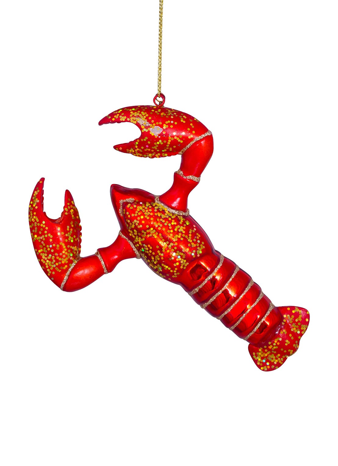 Vondels Kreeft kersthanger 13,5 cm - detail 5 rood