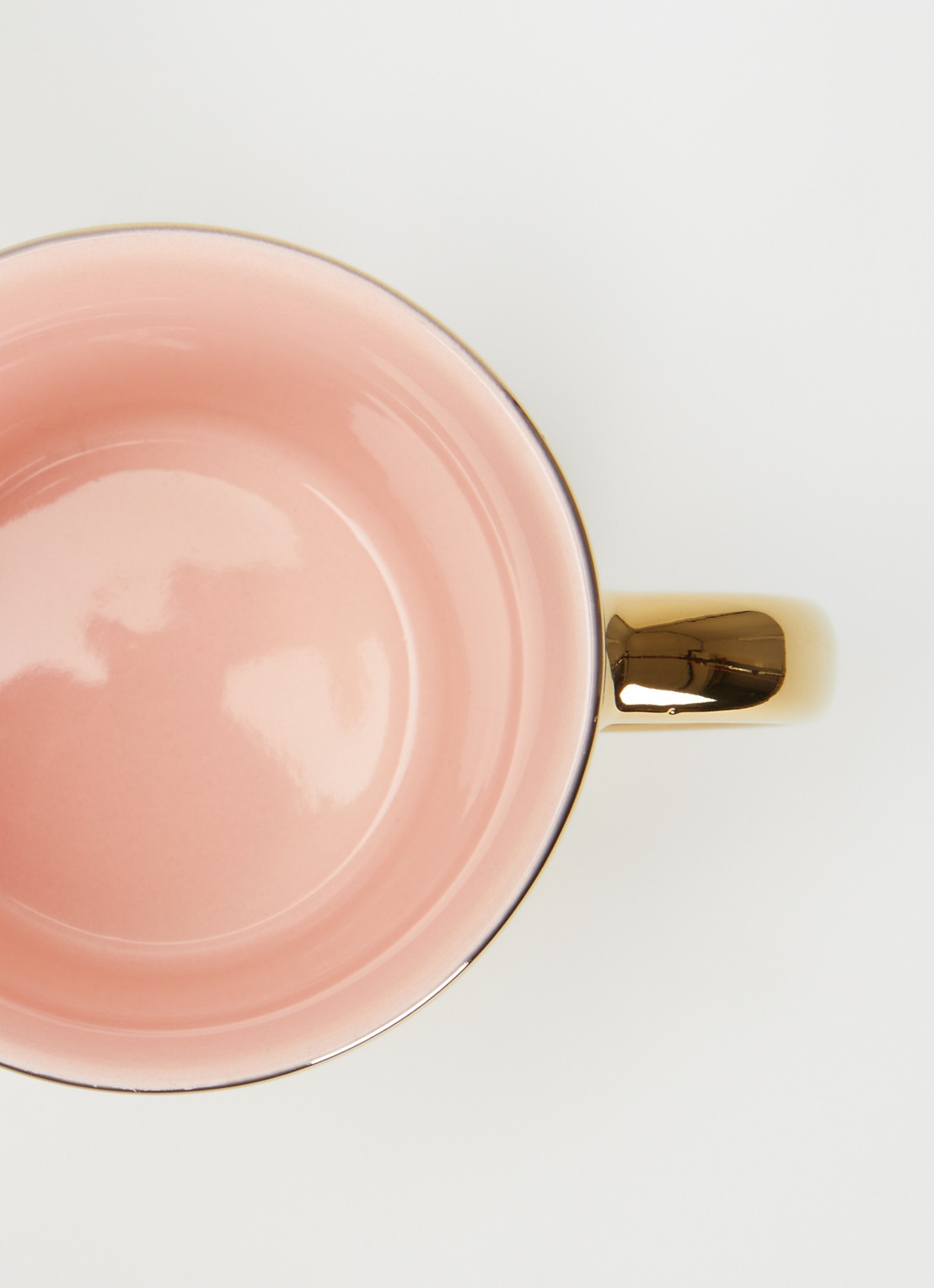 Vondels La Dolce Vita capuccino kopje 25 cl - voorkant 2 goud