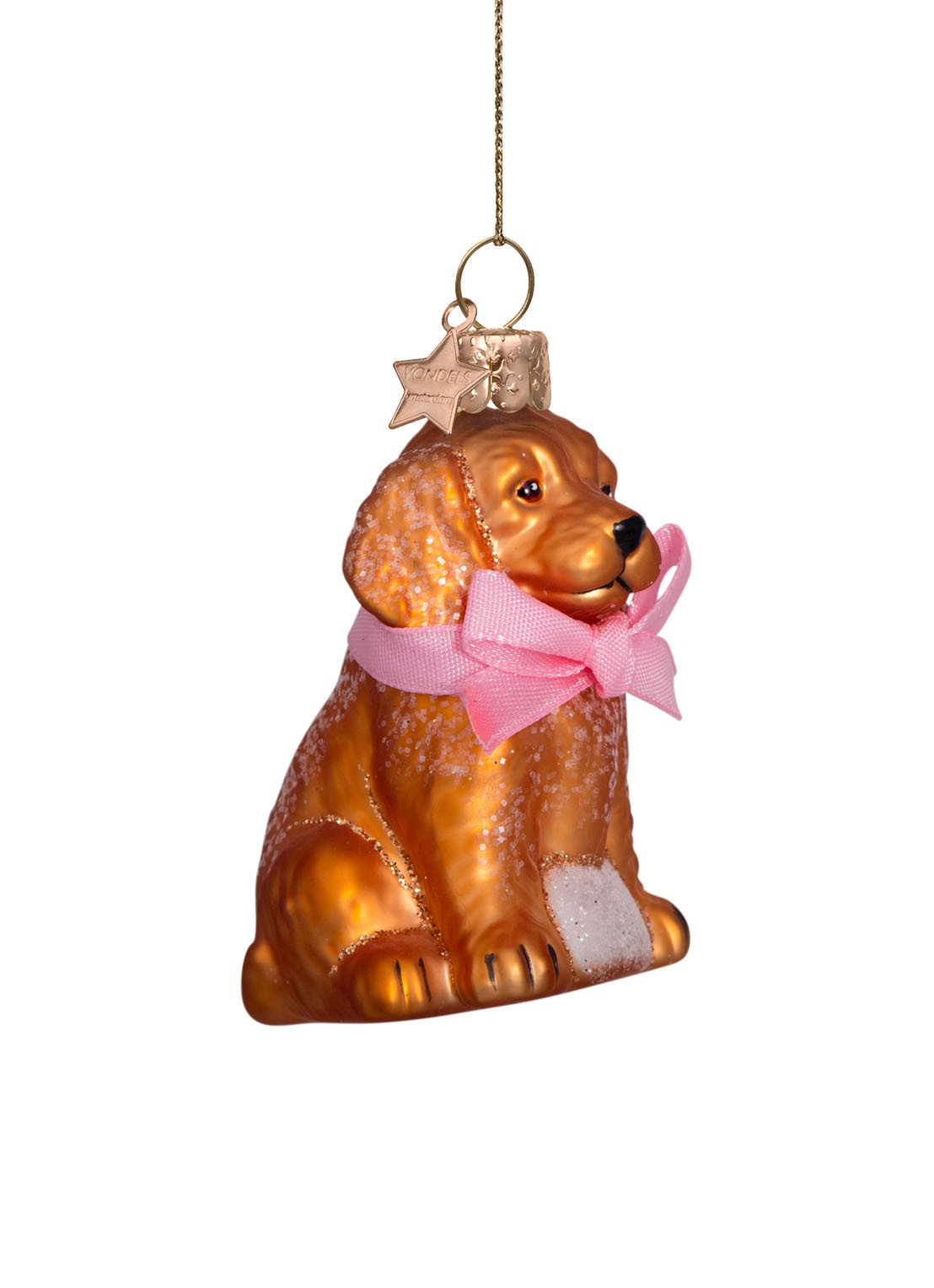 Vondels Labradoodle kersthanger 7 cm - detail 3 multicolor