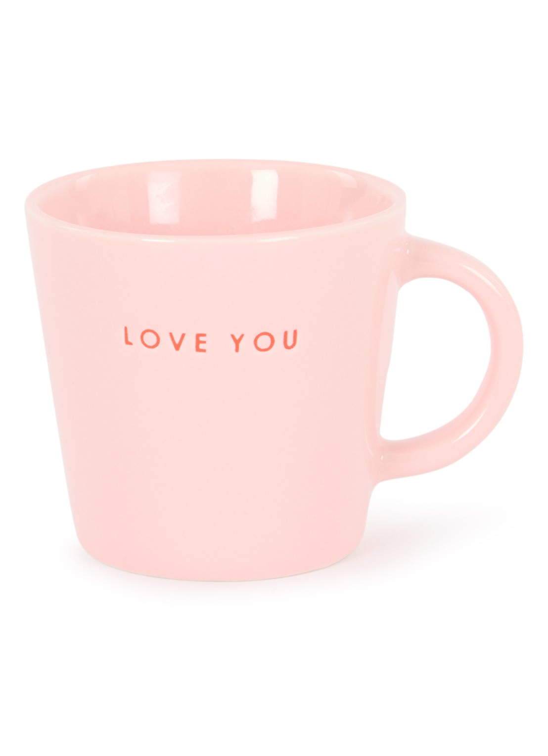 Vondels Love You kopje 25 cl - voorkant roze