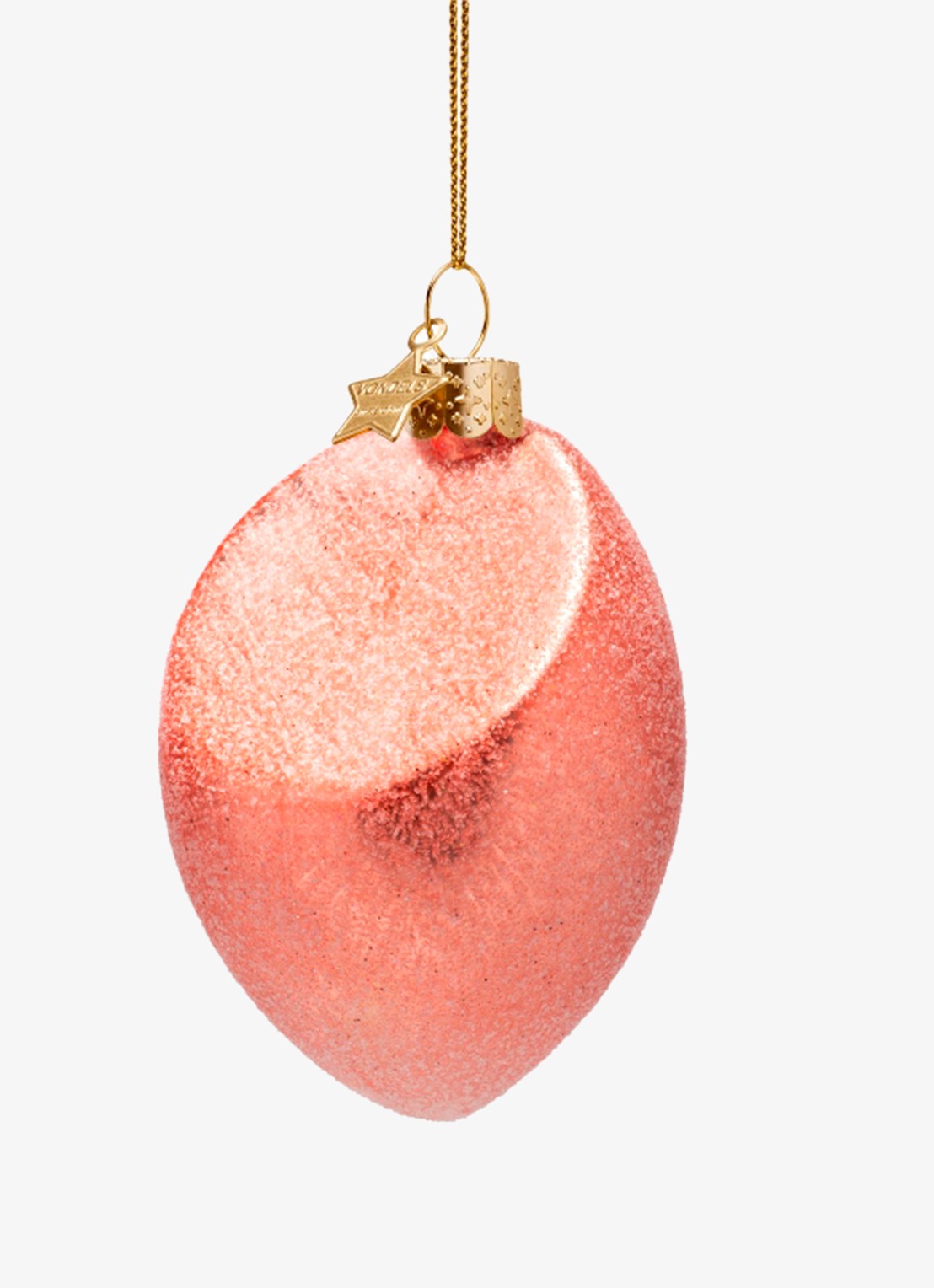 Vondels Make-up Spons kersthanger 4 cm - voorkant roze