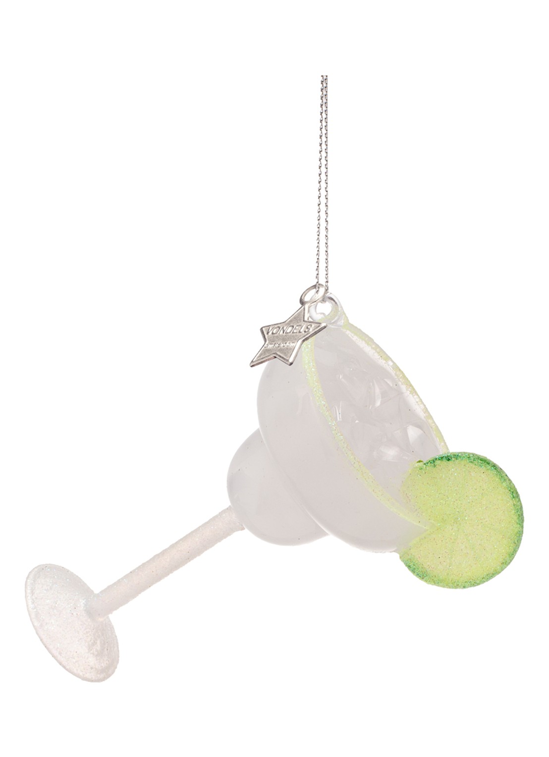 Vondels Margarita kersthanger 10,5 cm - achterkant 4 transparant