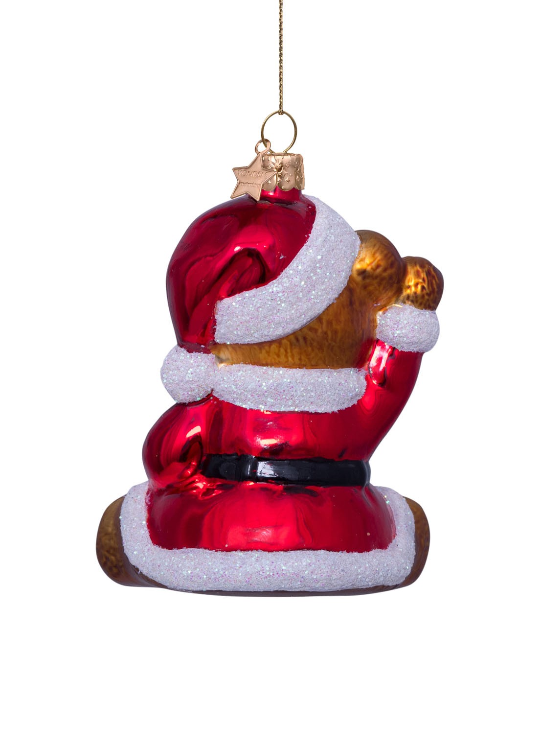Vondels multi bear w/christmas dress H9.5cm - detail 3 multicolor