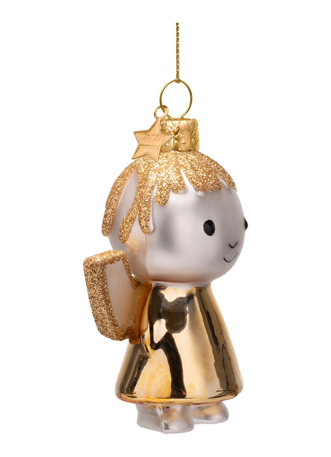 Vondels Nijntje/Miffy engel 9 cm - detail 2 goud