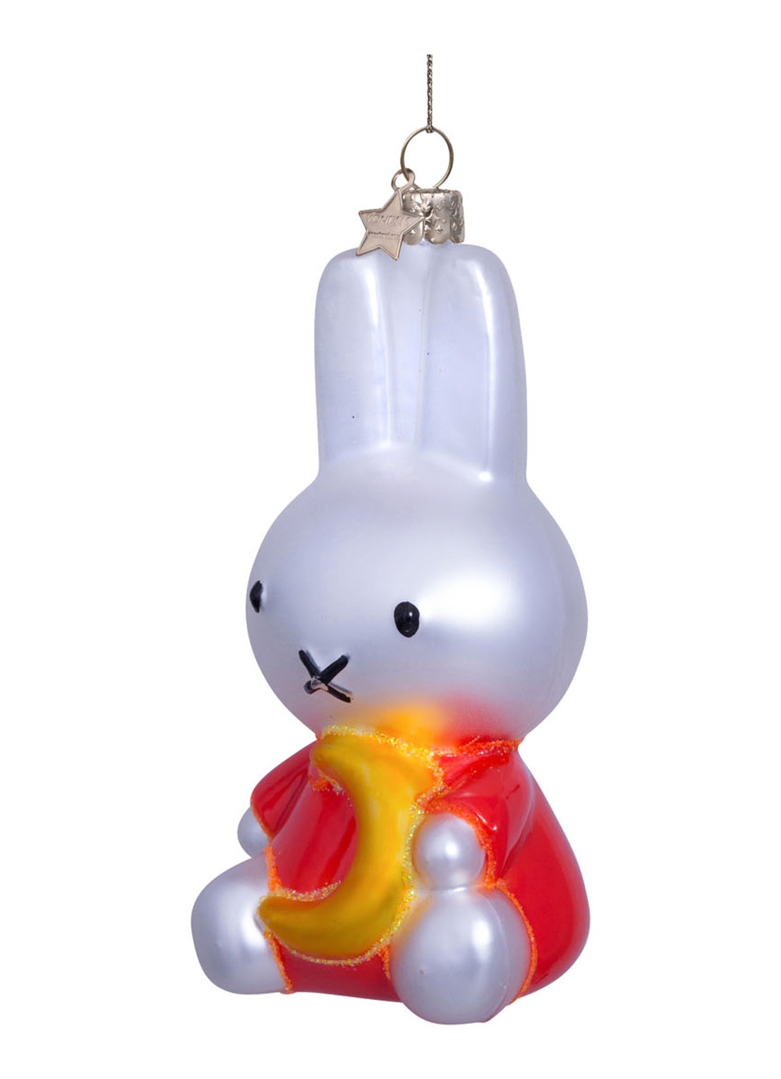 Vondels Nijntje/Miffy met Maan kersthanger 10,5 cm - detail 2 multicolor