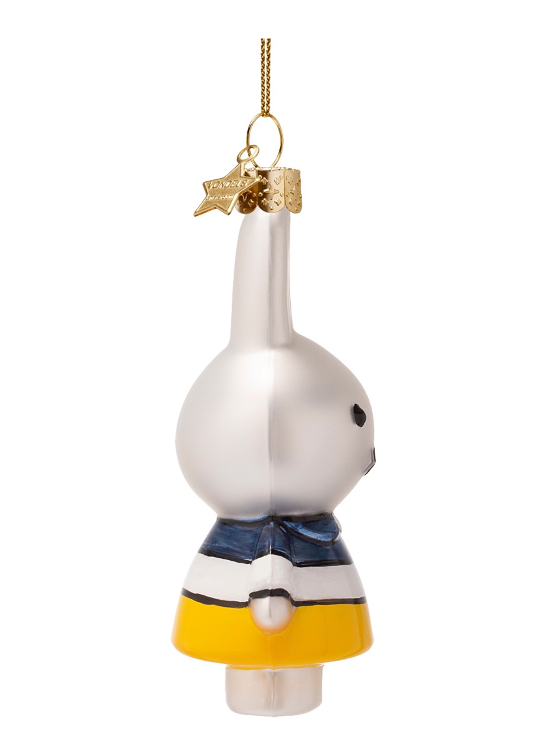 Vondels Nijntje/Miffy Mondriaan 11 cm - voorkant 2 zilver