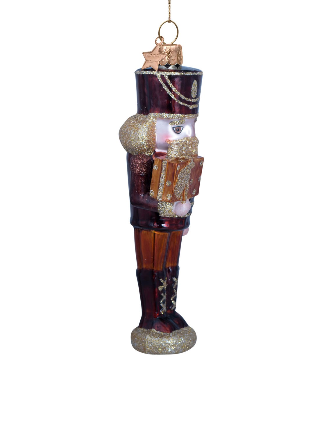 Vondels Notenkraker kersthanger 17 cm - detail 3 multicolor