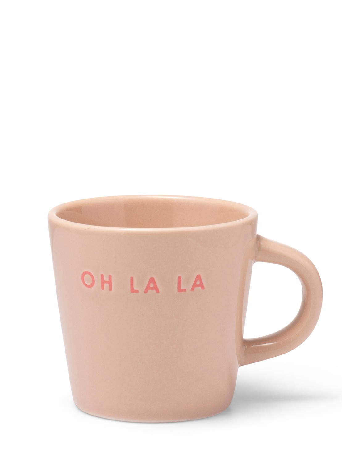 Vondels Oh La La espressokopje 8 cl - voorkant roze