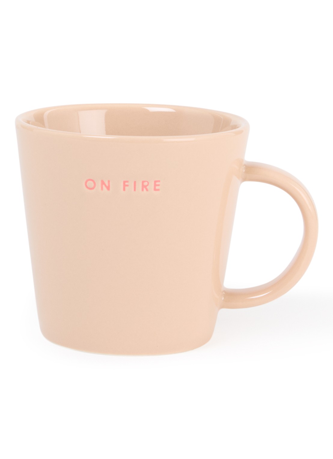 Vondels On Fire Mok 35 cl - voorkant donkerbeige
