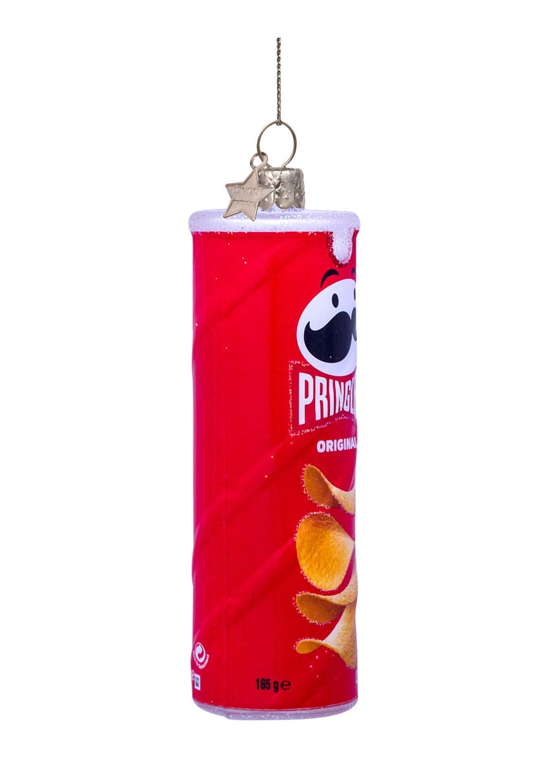 Vondels Pringles Original kersthanger 12 cm - detail 2 rood