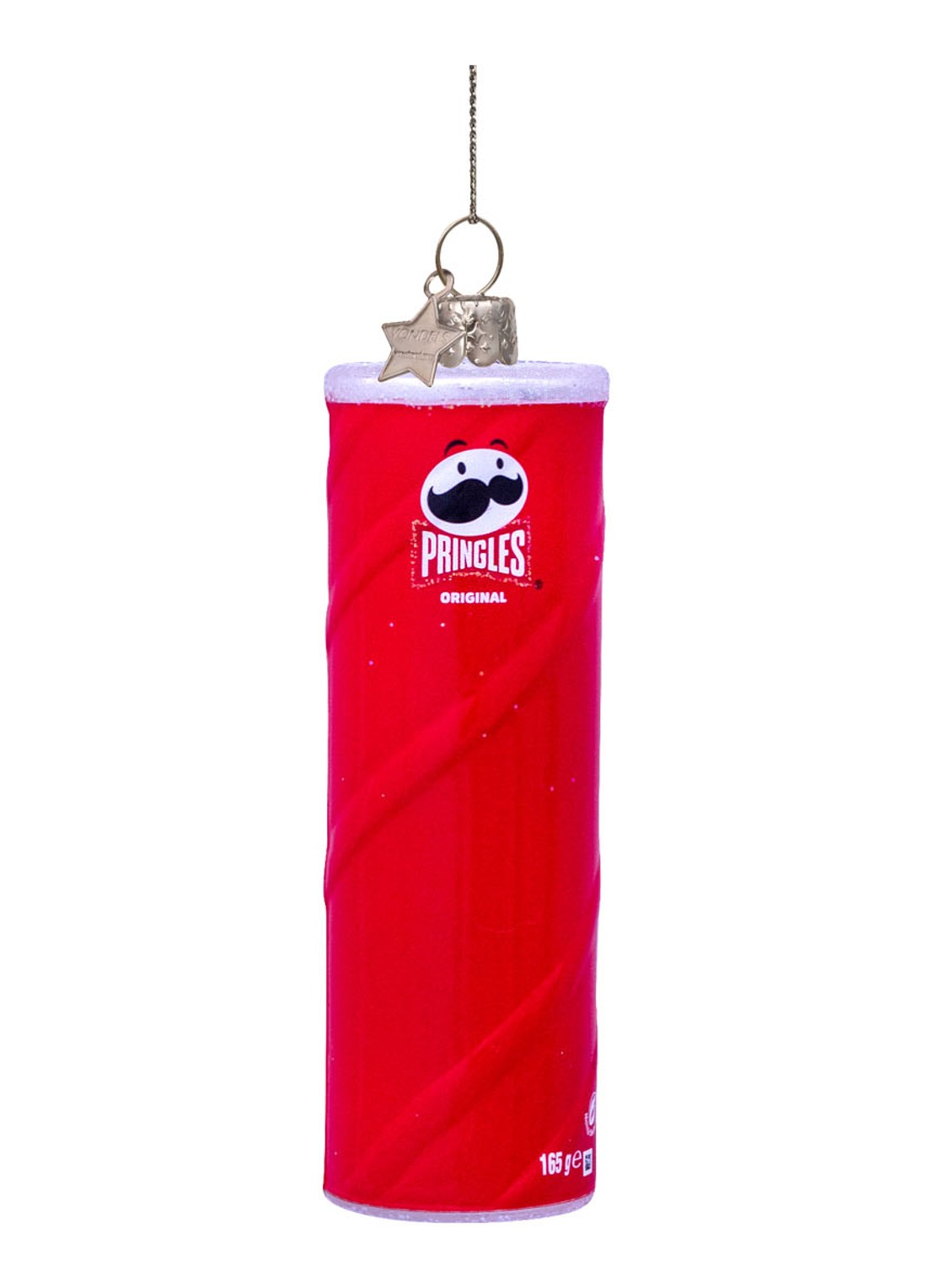Vondels Pringles Original kersthanger 12 cm - detail 3 rood