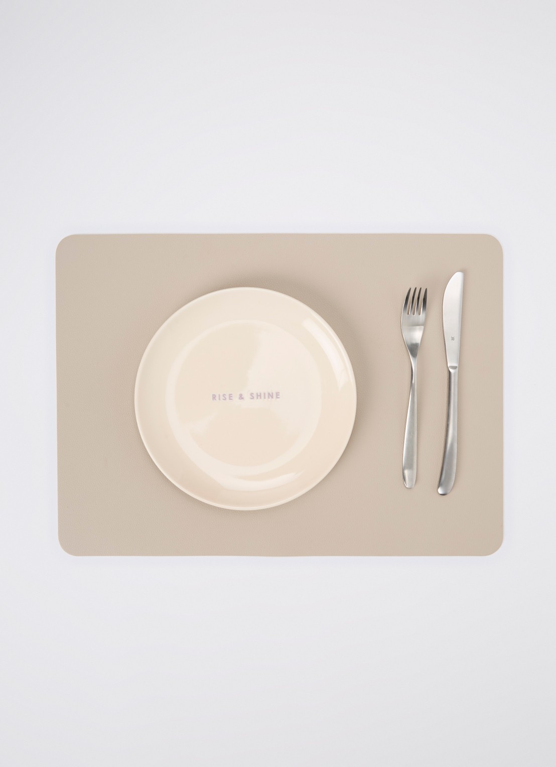 Vondels Rise & Shine ontbijtbord 22 cm - detail 2 beige