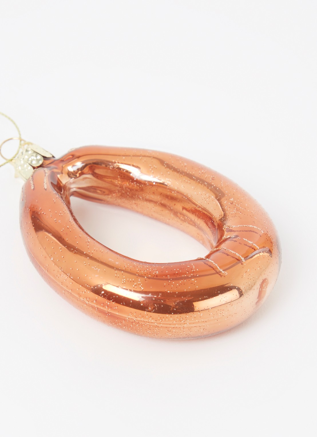 Vondels Rookworst kersthanger 10 cm - detail koper