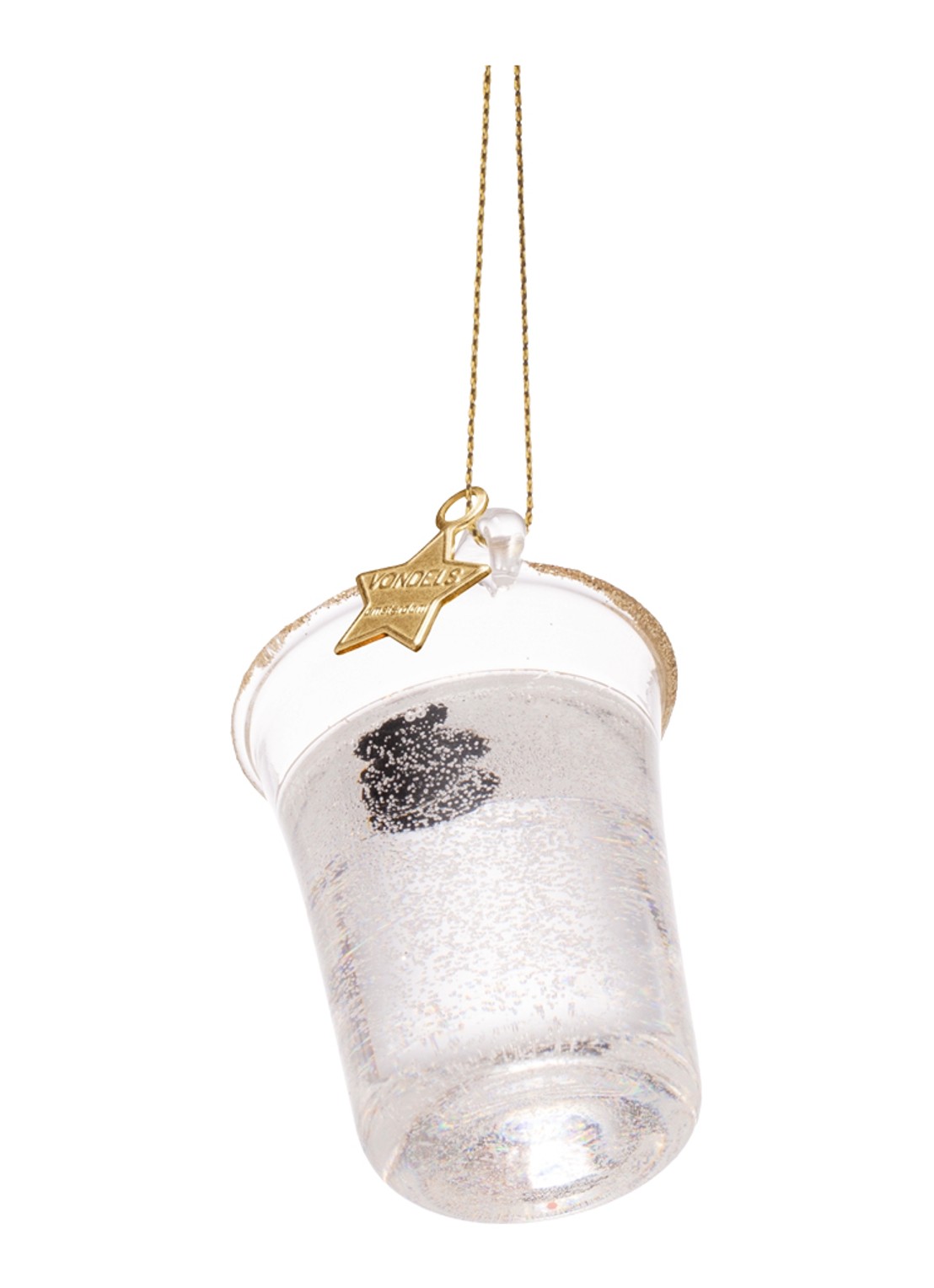Vondels Sambuca Shot kersthanger 5,5 cm - detail 4 transparant