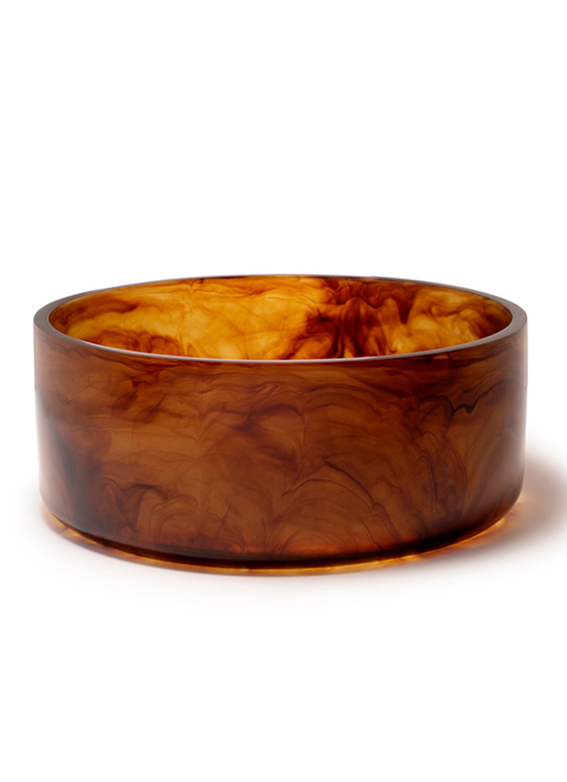 Vondels Schaal 25 cm - voorkant bruin
