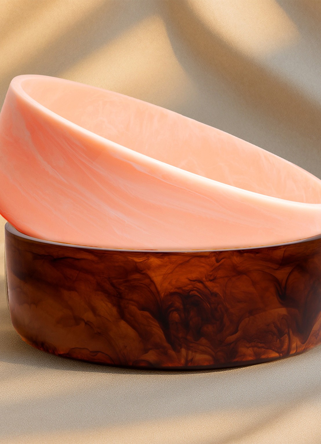 Vondels Schaal 34 cm - voorkant 2 bruin