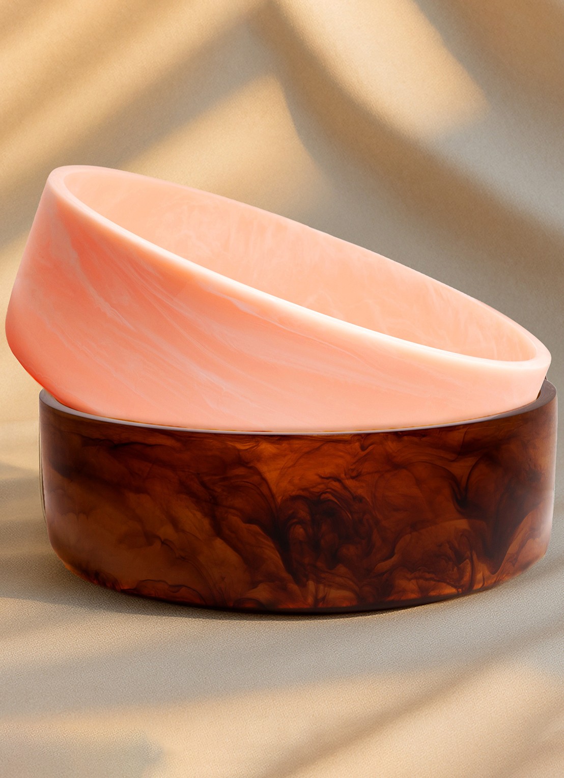 Vondels Schaal 34 cm - voorkant 2 roze