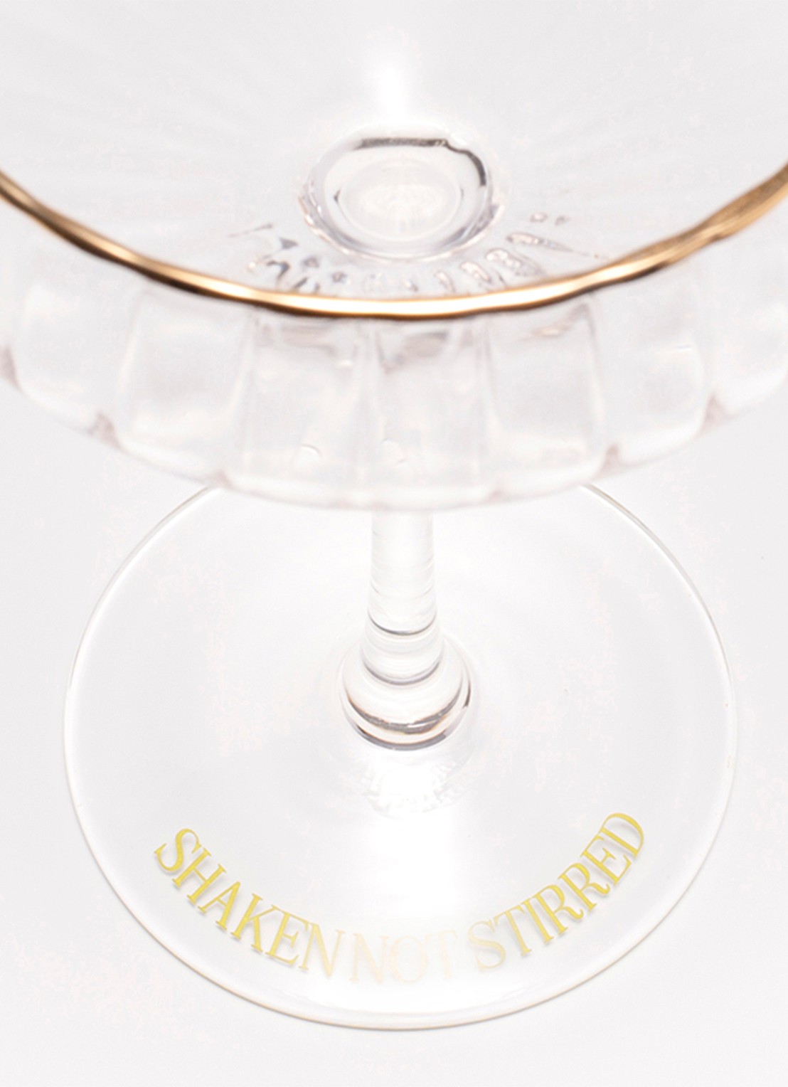 Vondels Shaken Not Stirred cocktailglas - voorkant transparant